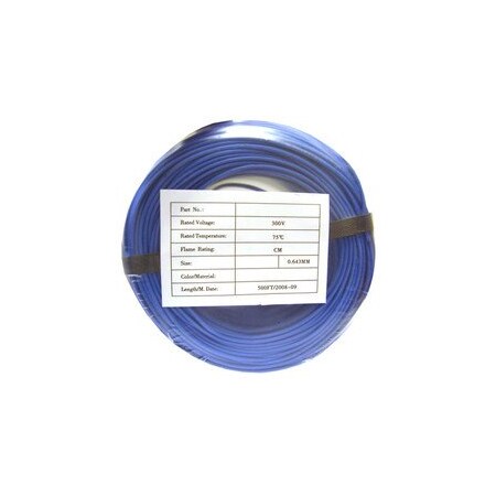 Cable Wholesale Security/Alarm Wire, Blue, 22/4 (22AWG 4 Conductor), Solid, CMR / Inwall rated, Coil Pack, 500 foot 10K4-04612CF